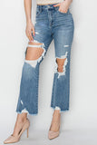 Risen Jeans | High Rise Crop Straight