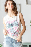 Howdy Bow Sleeveless Top | Ivory