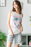 Howdy Bow Sleeveless Top | Ivory