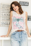 Howdy Bow Sleeveless Top | Ivory