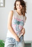 Howdy Bow Sleeveless Top | Ivory