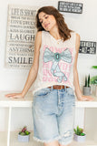 Howdy Bow Sleeveless Top | Ivory