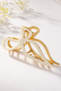 Acetate Bow Hair Claw | Ivory