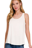 Flowy Hem Tank Top | Ivory