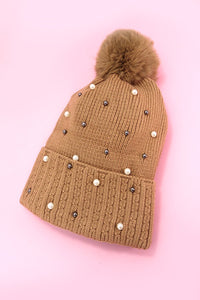 Pearl Accent Beanie | Various