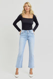 Risen Jeans | Tummy Control High Rise Crop Straight