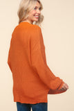 Legging Approved Long Knit Top | Pumpkin