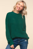 Legging Approved Long Knit Top | Hunter Green