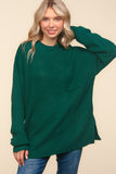 Legging Approved Long Knit Top | Hunter Green