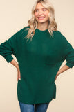 Legging Approved Long Knit Top | Hunter Green