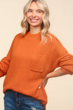 Legging Approved Long Knit Top | Pumpkin