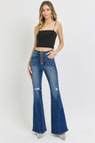 Risen Jeans | Tummy Control High Rise Button Fly Flare