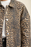 Leopard Oversized Shirt Jacket