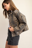 Leopard Oversized Shirt Jacket