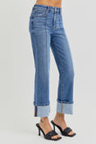 Risen Jeans | High Rise Ankle Wide Cuff