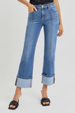 Risen Jeans | High Rise Ankle Wide Cuff