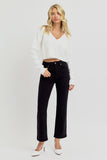 Risen Jeans | Tummy Control High Rise Crop Straight