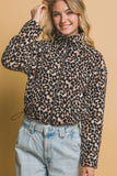 Leopard Teddy Jacket | Brown