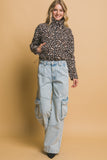 Leopard Teddy Jacket | Brown