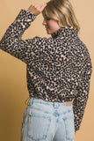 Leopard Teddy Jacket | Brown