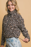 Leopard Teddy Jacket | Brown