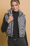 *DOORBUSTER DEAL | Leopard Puffer Vest | Black