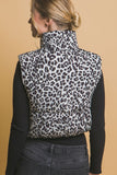 *DOORBUSTER DEAL | Leopard Puffer Vest | Black