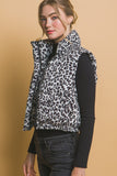 *DOORBUSTER DEAL | Leopard Puffer Vest | Black