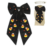 Candy Corn Embellished Bow | Black