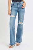 Risen Jeans | High Rise Wide Leg Distressed