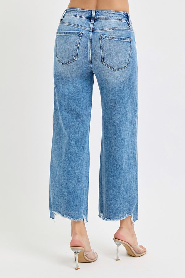 Risen Jeans | High Rise Crop Wide