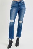 Risen Jeans | High Rise Crop Straight