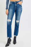 Risen Jeans | High Rise Crop Straight