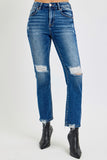 Risen Jeans | High Rise Crop Straight