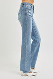 Risen Jeans | Tummy Control High Rise Straight Distressed