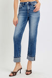 Risen Jeans | Tummy Control High Rise Crop Straight