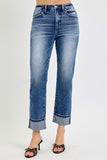 Risen Jeans | Tummy Control High Rise Crop Straight