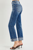 Risen Jeans | Tummy Control High Rise Crop Straight