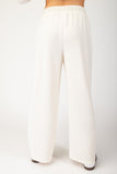 Textured Ribbon Top+Pant 2pc Set | Cream