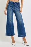 Risen Jeans | High Rise Ankle Wide Leg Front Pocket