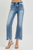 Risen Jeans | High Rise Crop Straight