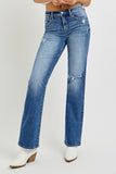 Risen Jeans | Tummy Control High Rise Straight Distressed