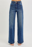 Risen Jeans | High Rise Wide Tummy Control Double Waistband