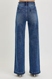 Risen Jeans | High Rise Wide Tummy Control Double Waistband