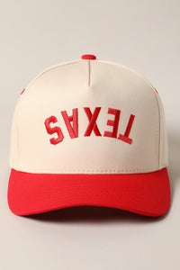 Texas Upside Down Trucker Cap | Red