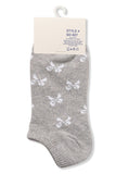 *DOORBUSTER DEAL | Ribbed Bow Socks | Heather Grey