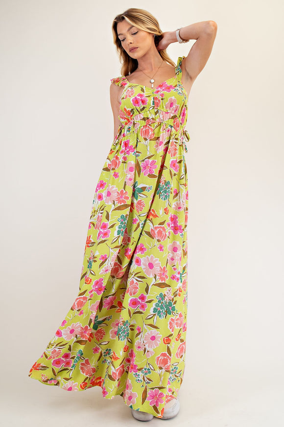Peach Blossom Maxi Dress | Lime