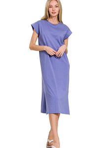 T-Shirt Style Midi Dress | Marlin