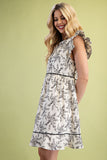 Vintage Floral Dress | Black