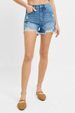 Risen Denim Shorts | Tummy Control Distressed Medium